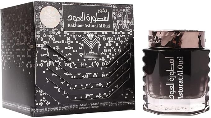 Almas Perfumes Bakhoor Astorat Al Oud – Premium Oriental Incense | Deep & Regal Oud Aroma | 40g