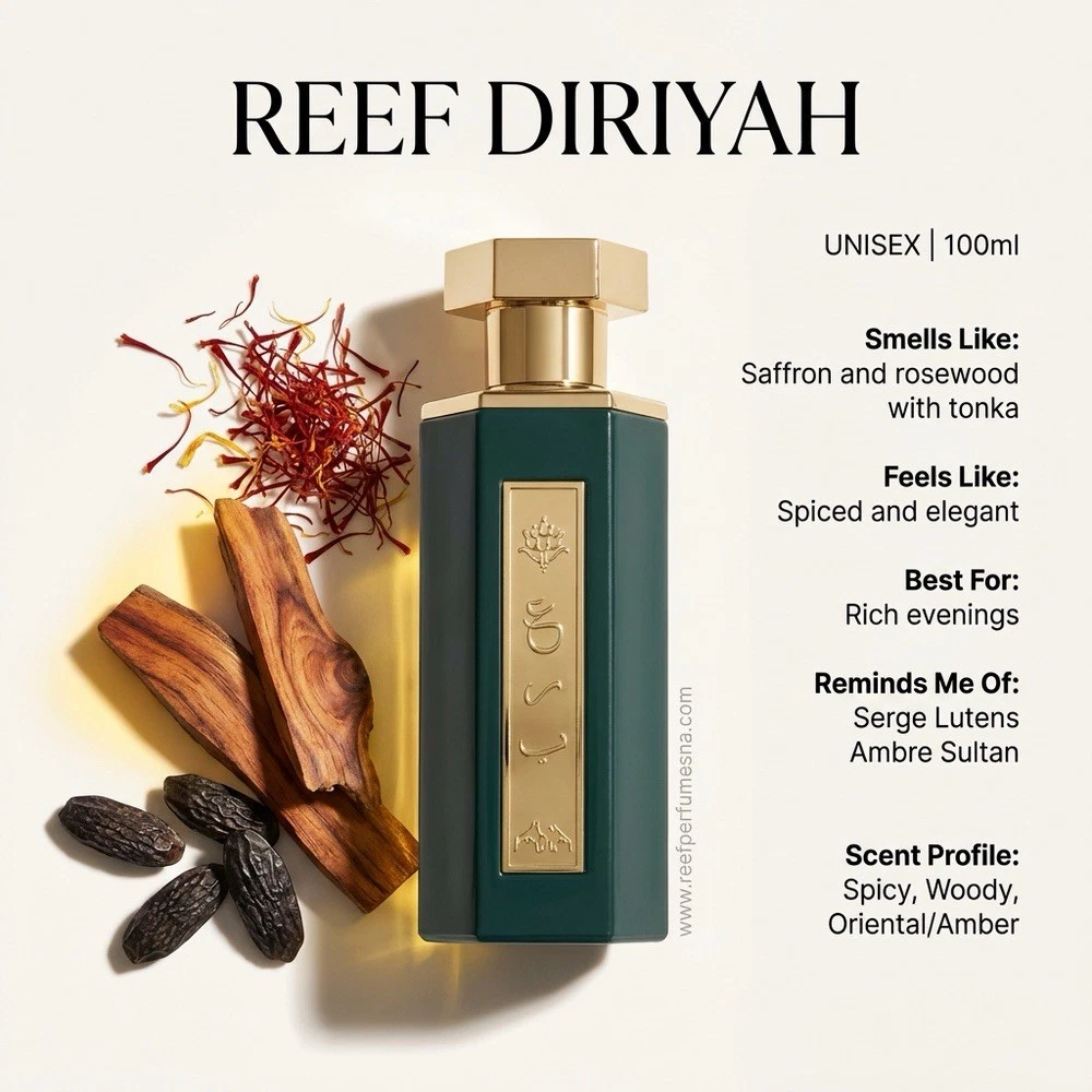 Reef Diriyah – Spicy Rose Bloom- 3.4oz AUTHENTIC