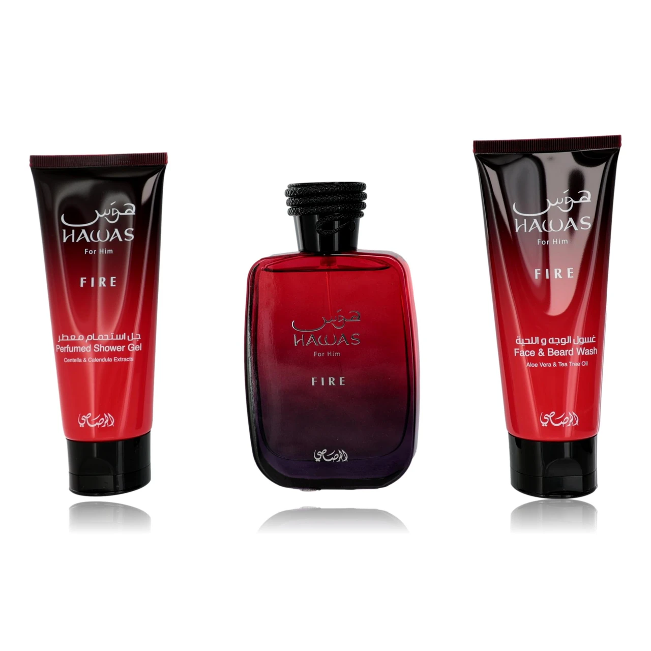 Hawas Fire 3-Piece Perfume Gift Set by Rasasi