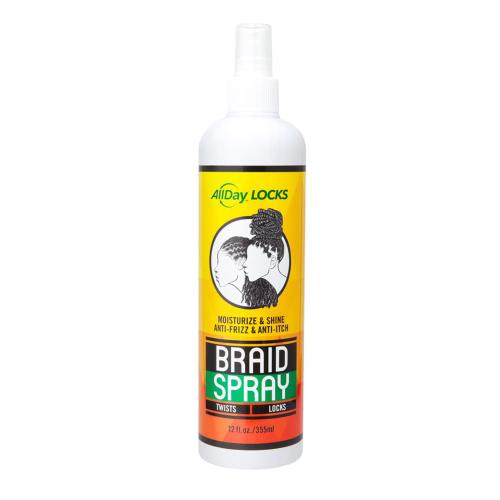 All Day Locks Moisture & Shine Anti-Frizz & Anti-Itch Braid Spray 12oz/ 355ml