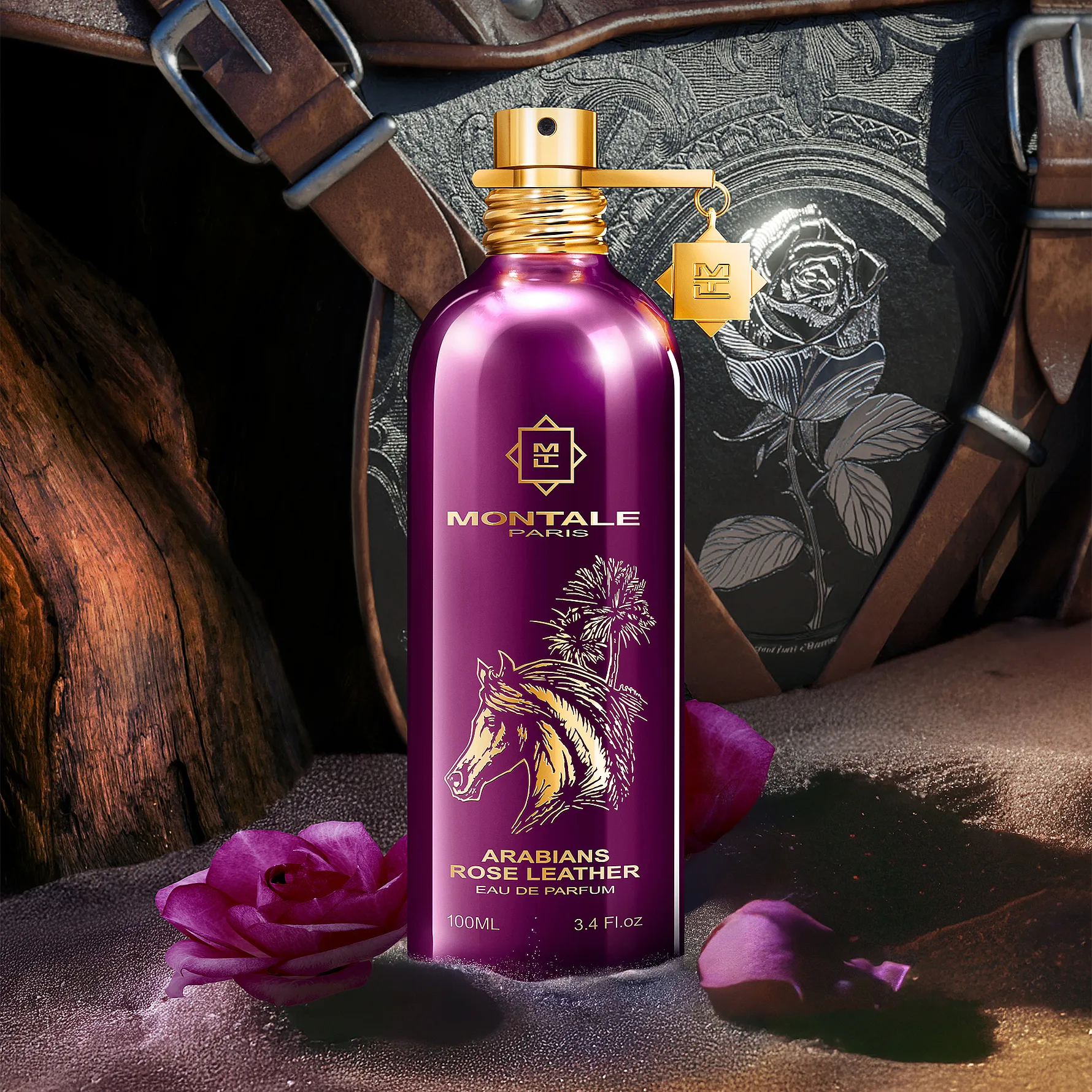 Montale ARABIANS ROSE LEATHER 3.4 oz./ 100 ml. Eau de Parfum Spray