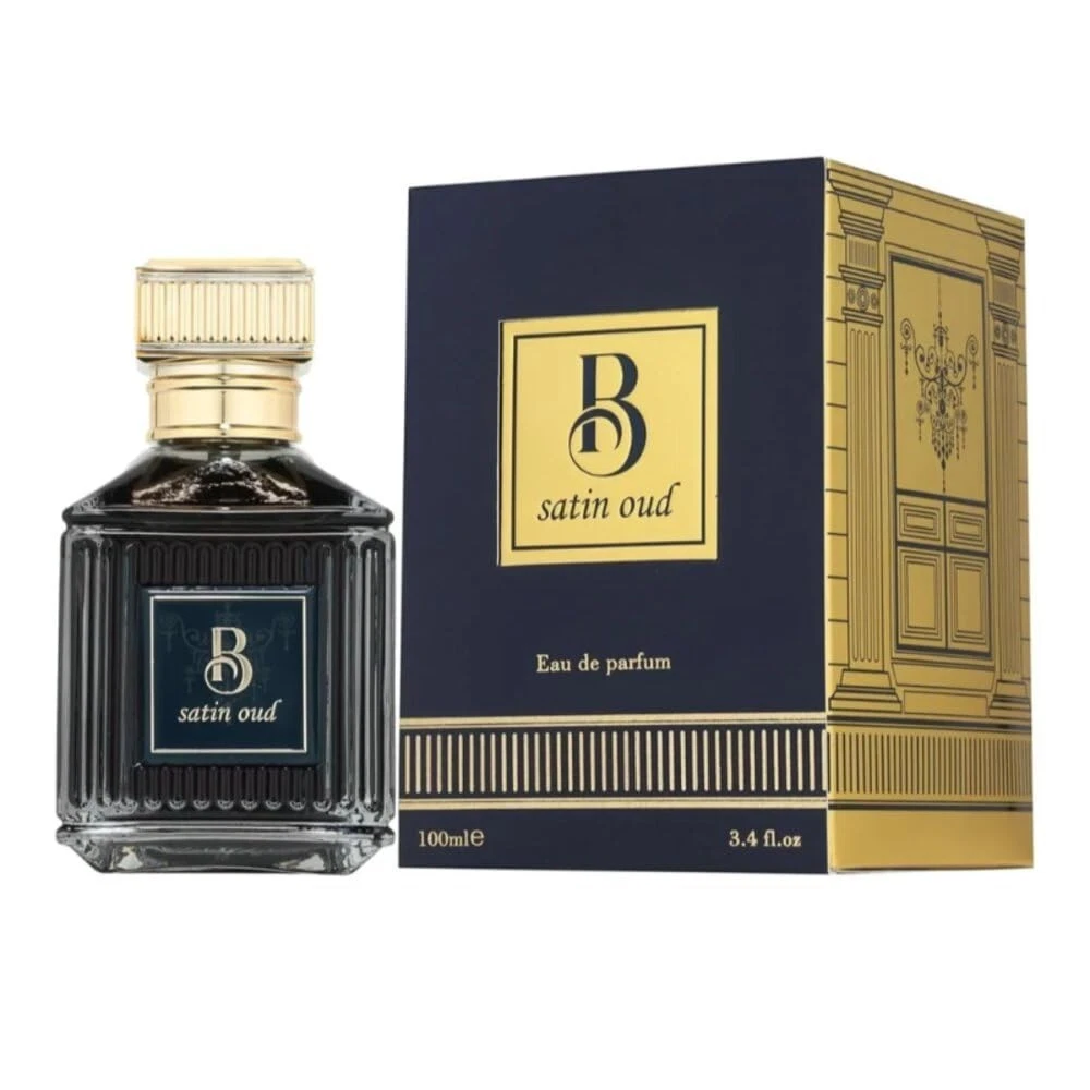 Fragrance World B-Satin Oud EDP Unisex 3.4 Fl Oz (B-Satin Oud)