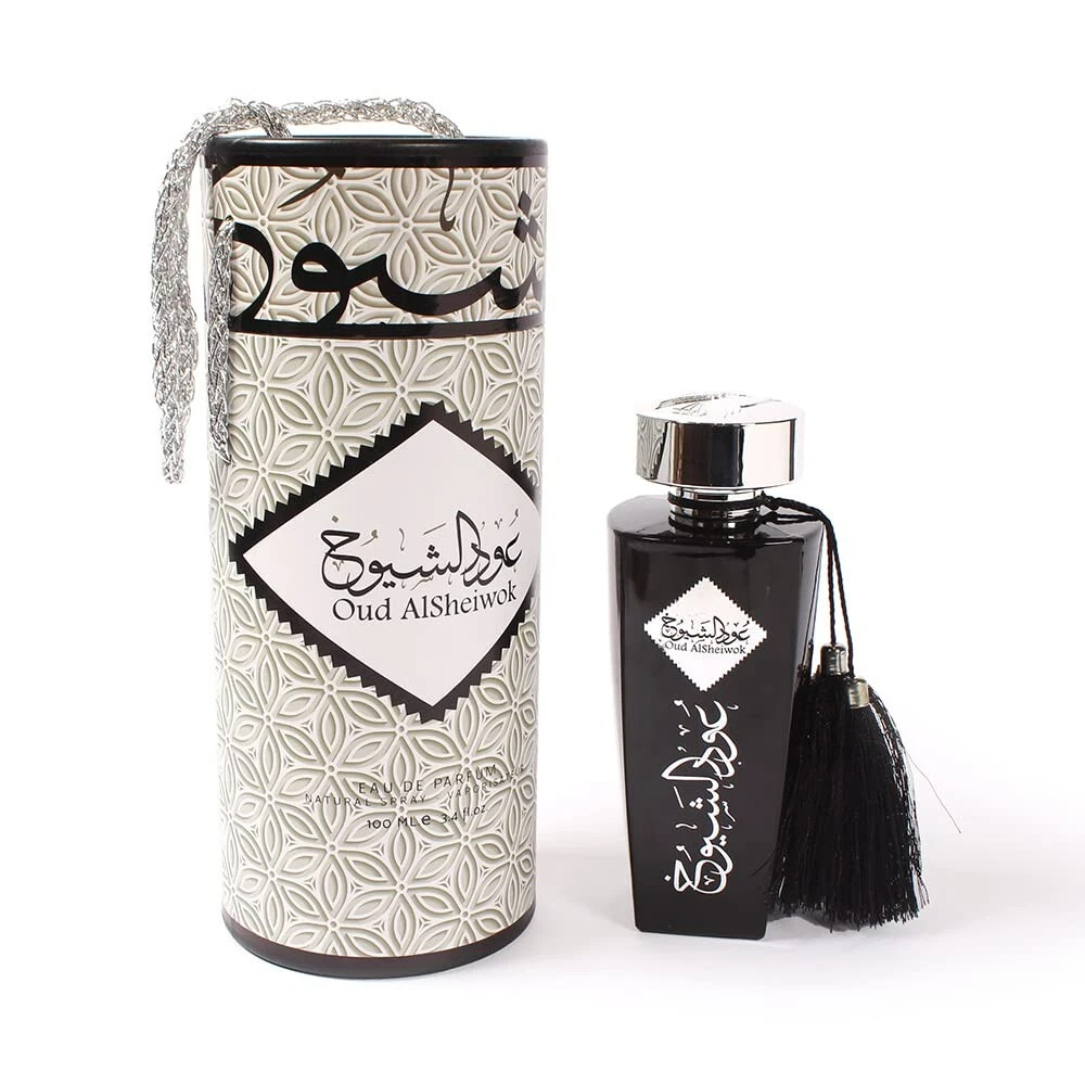 Almas Perfumes Oud Al.Sheiwok Eau De Parfum Spray for Men - 3.4 Fl Oz (100 ml)