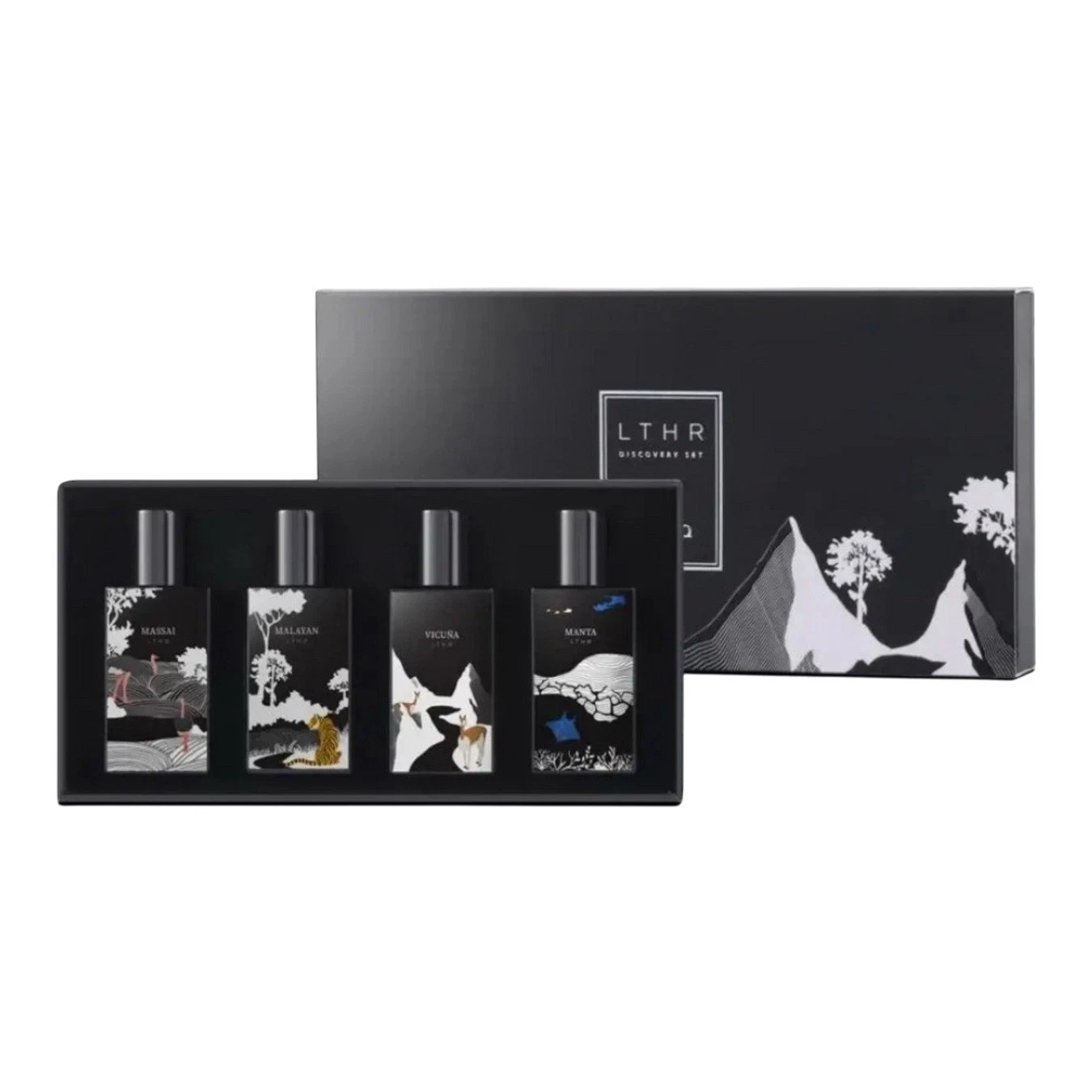 Discover The Luxurious Mini LTHR Collection 4*10ML By Ibrahim Alqurashi EDP 👌