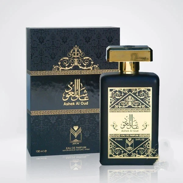 AL MAS Eau De Parfum unisex ASHEK AL OUD (OUDH Lover) غاشق العود Spray 100ML 3.4