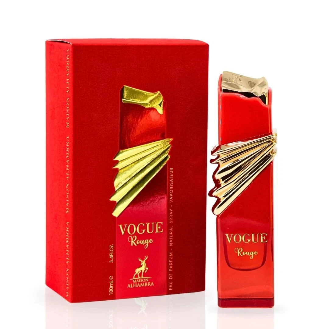 Vogue Rouge EDP Spray 100ML (3.4 OZ) By Maison Alhambra | Long Lasting, Fruity,