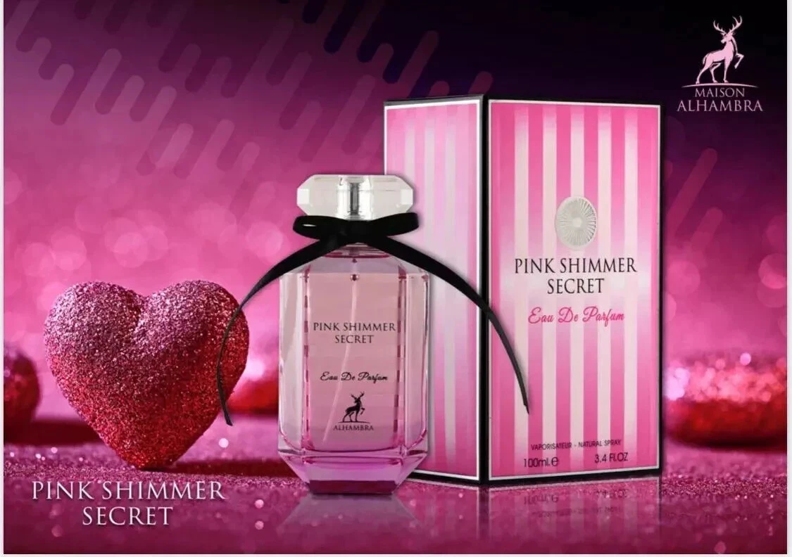 Pink Shimmer Secret by Maison Alhambra for Women - 3.4 oz EDP Spray