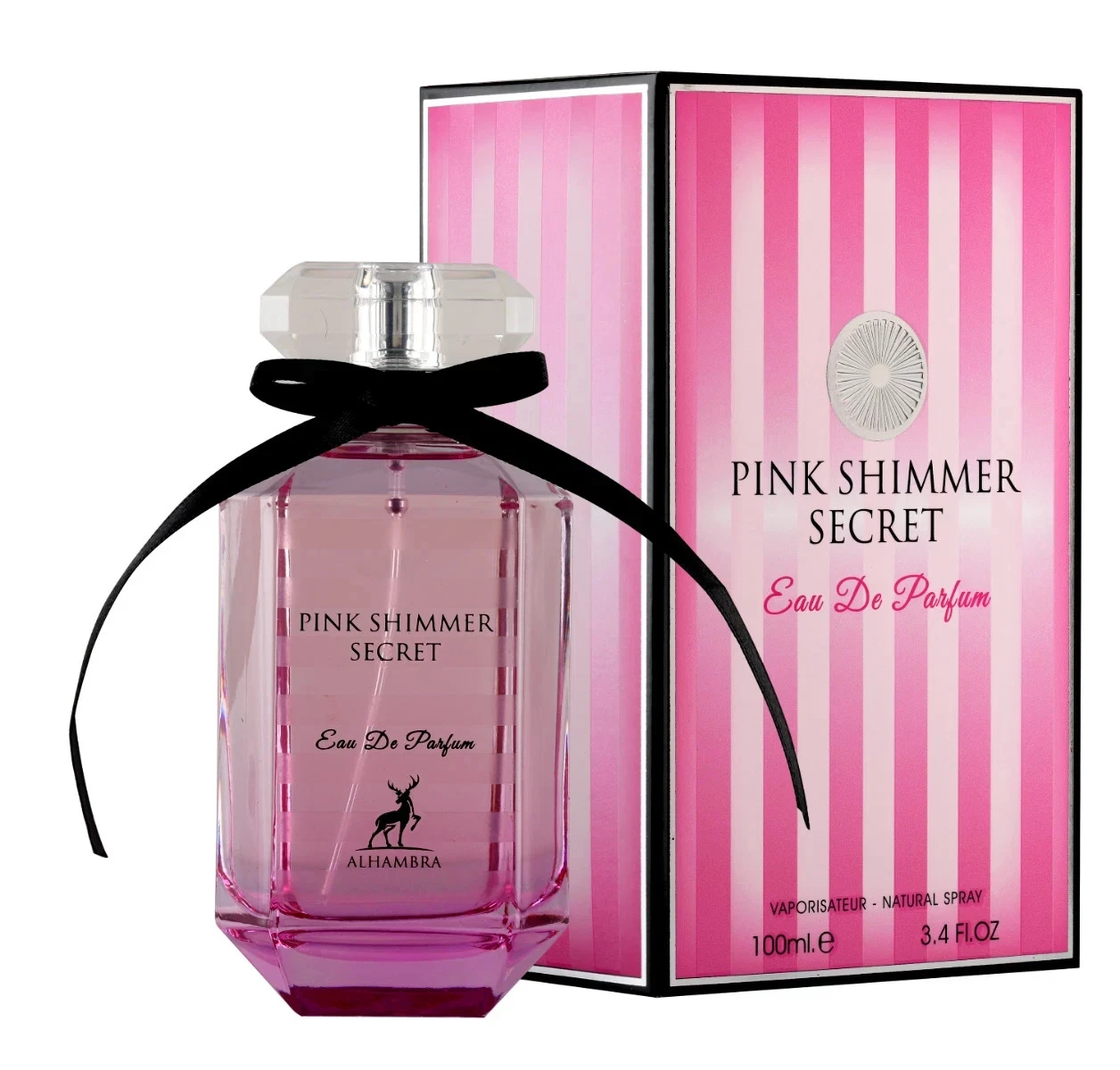 Pink Shimmer Secret by Maison Alhambra for Women - 3.4 oz EDP Spray