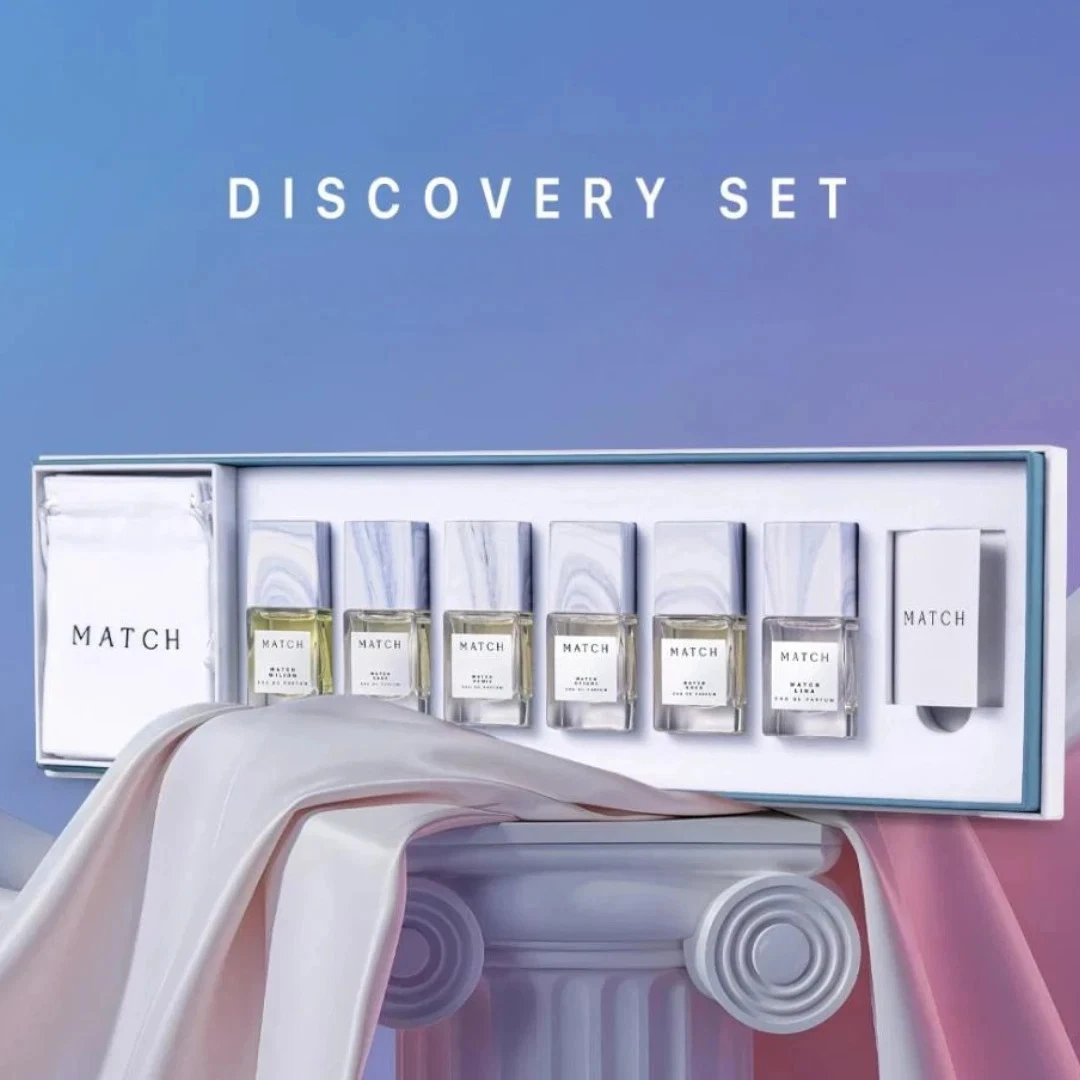 Discovery Set Distributions from Match 6 Perfume Sprays with Sachets
