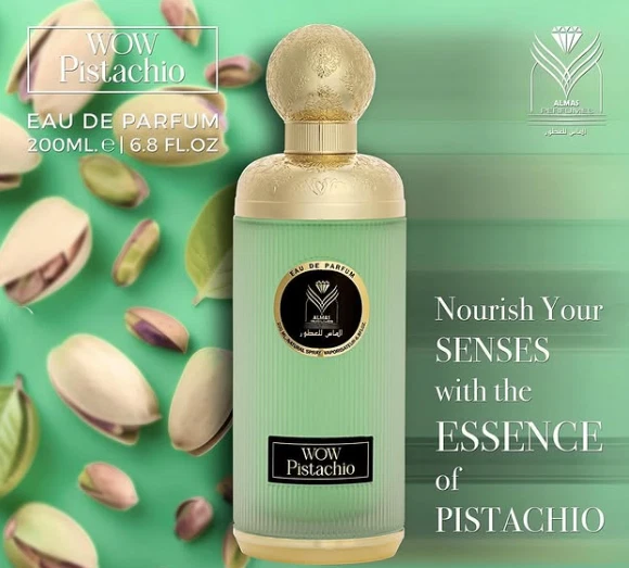 ALMAS PERFUMES Wow Pistachio perfume from Almas 200ml 6.8FL OZ