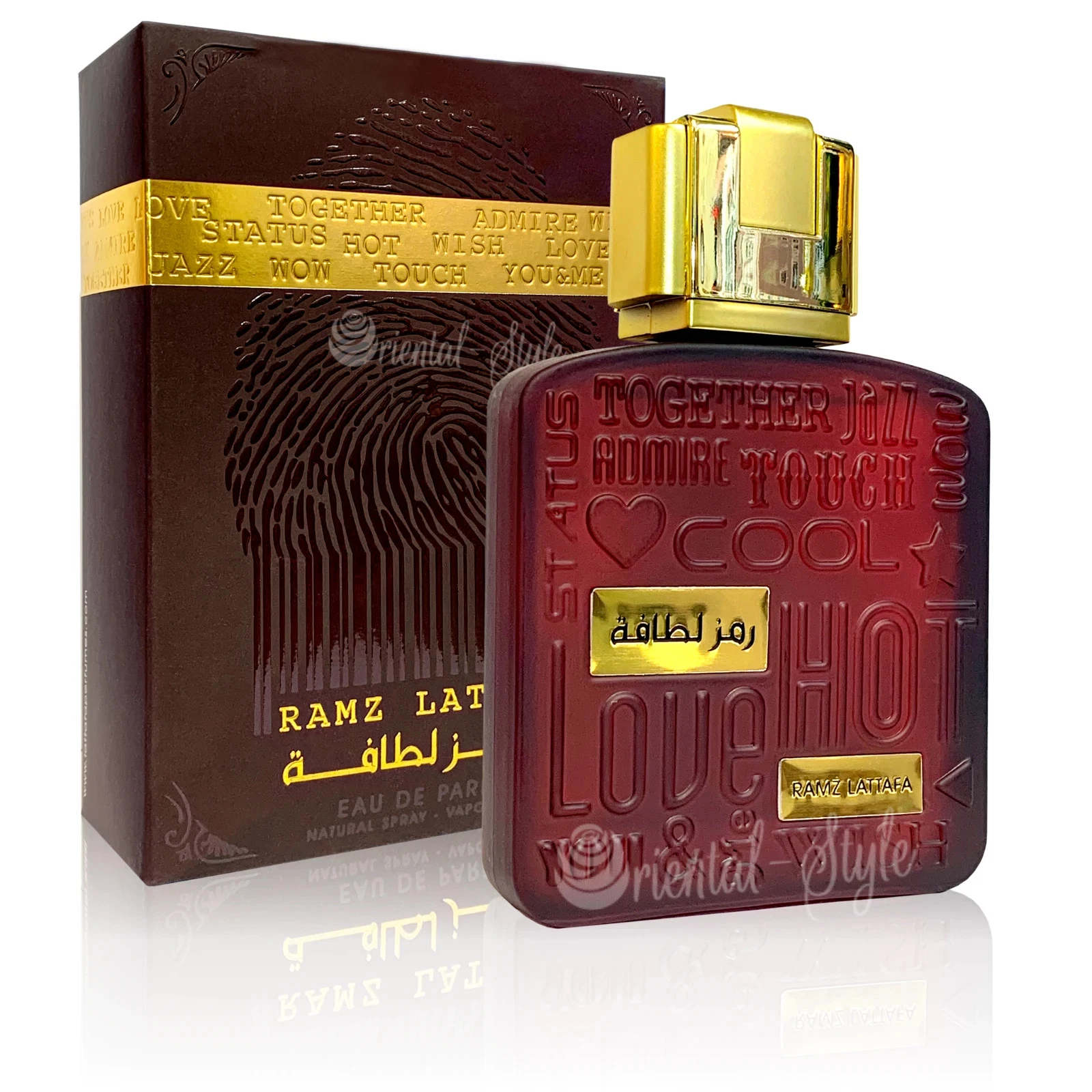 Lattafa Ramz Gold for Unisex Eau de Parfum Spray, 3.4 Ounce