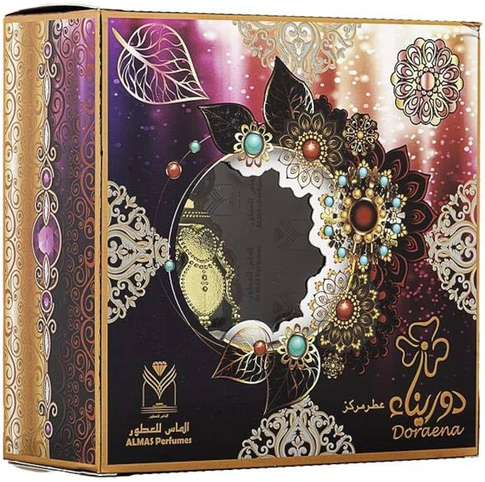 Almas Perfumes Doraena Unisex Concentrated Perfume body Oil - 0.85 Fl Oz (25 ml)