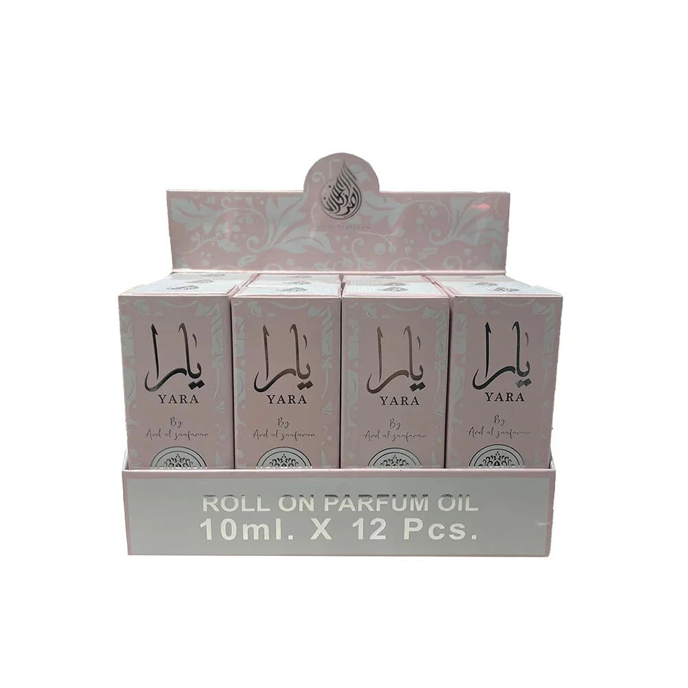12x YARA Roll On Perfume Oil - 10ML (0.34 OZ) By Ard Al Zaafaran (12 PACK)