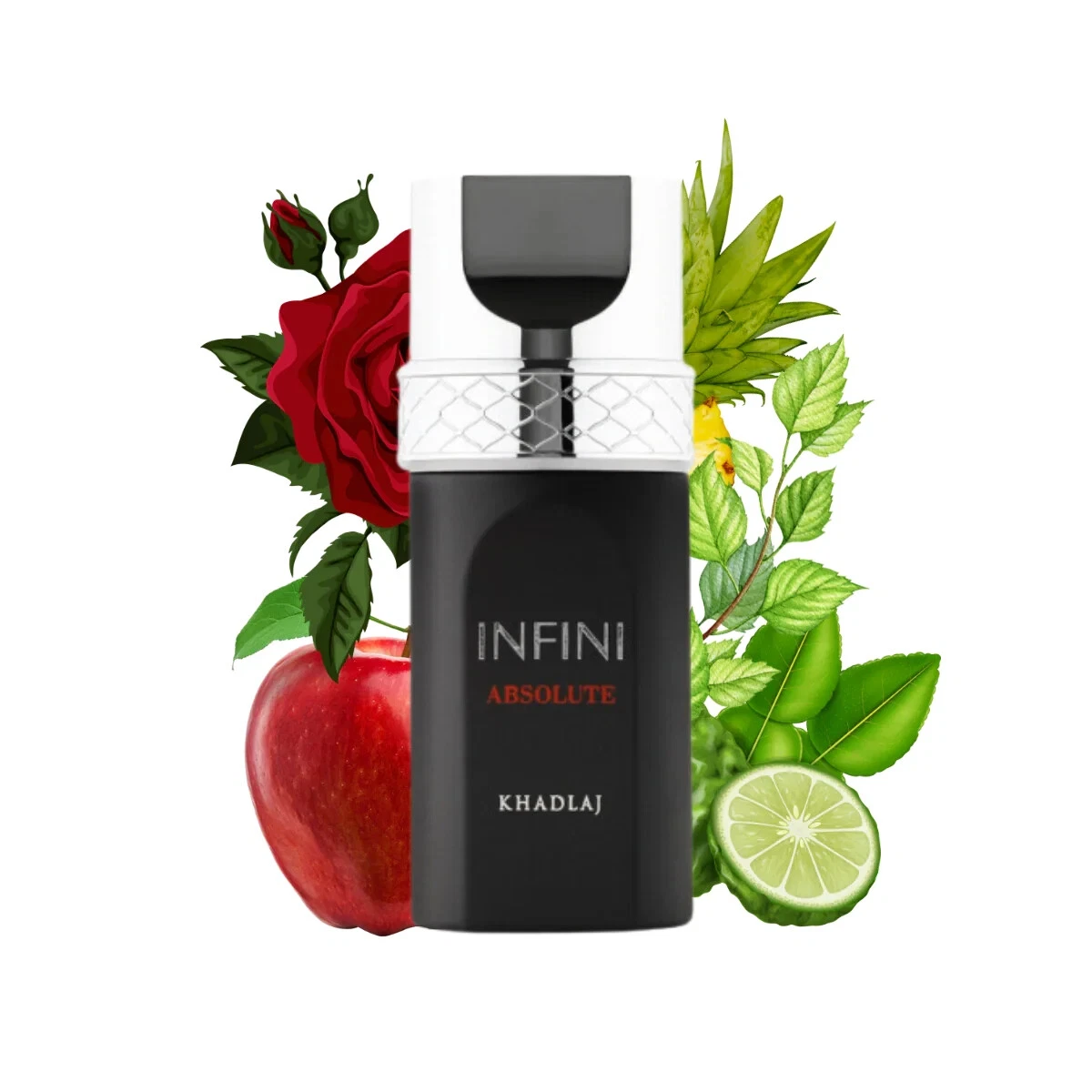 Khadlaj Infini Absolute Eau de Parfum Spray for Unisex, 3.4 Ounce