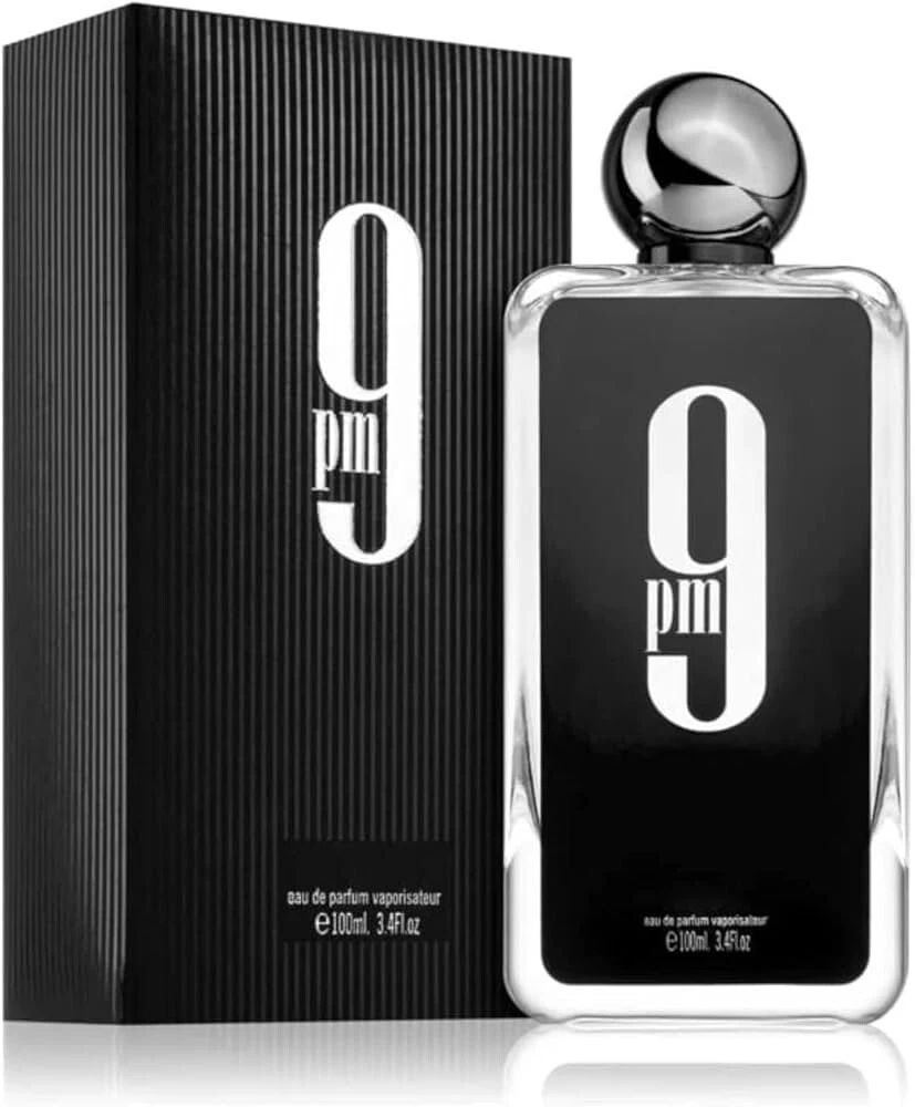 AFNAN 9 PM EAU DE PARFUM SPRAY FOR MEN 3.4 Oz / 100 ml