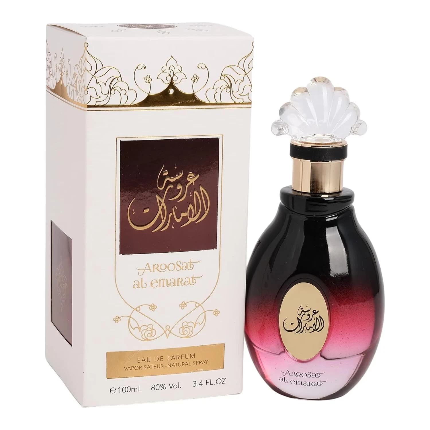 Aroosat Al Emarat Eau de Parfum Spray for Unisex, 3.4 Ounce