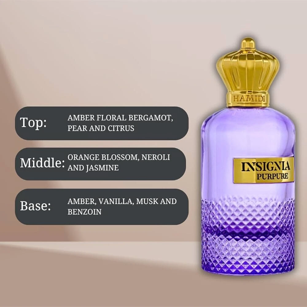 Hamidi INSIGNIA PURPURE Eau De Parfum Spray 105ML (3.5 OZ)