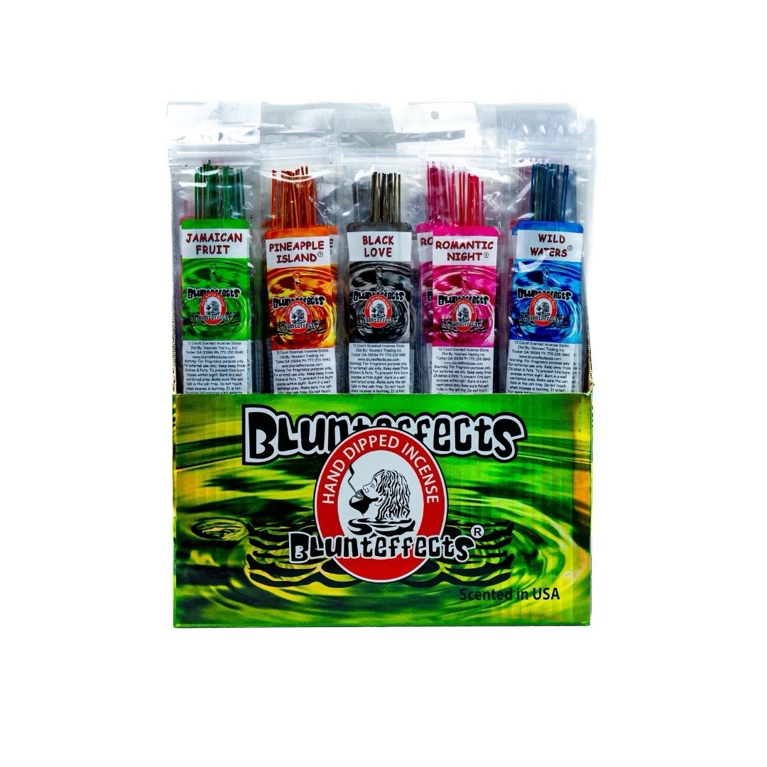 Blunt Effects Hand Dipped Incense Perfume Wands, 72 ct Display, FREE SHIPPING.