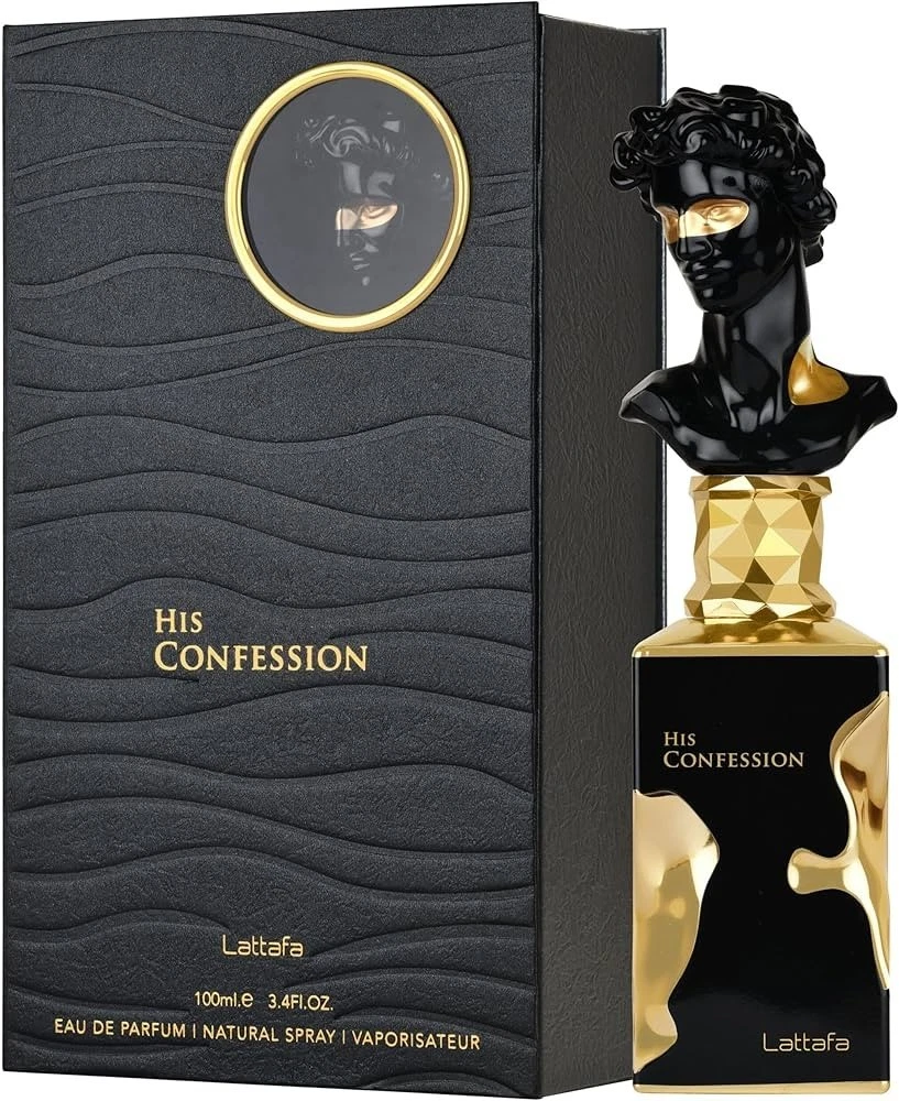 His Confession by Lattafa Eau de Parfum 3.4 Oz / 100 ml Spray For Men