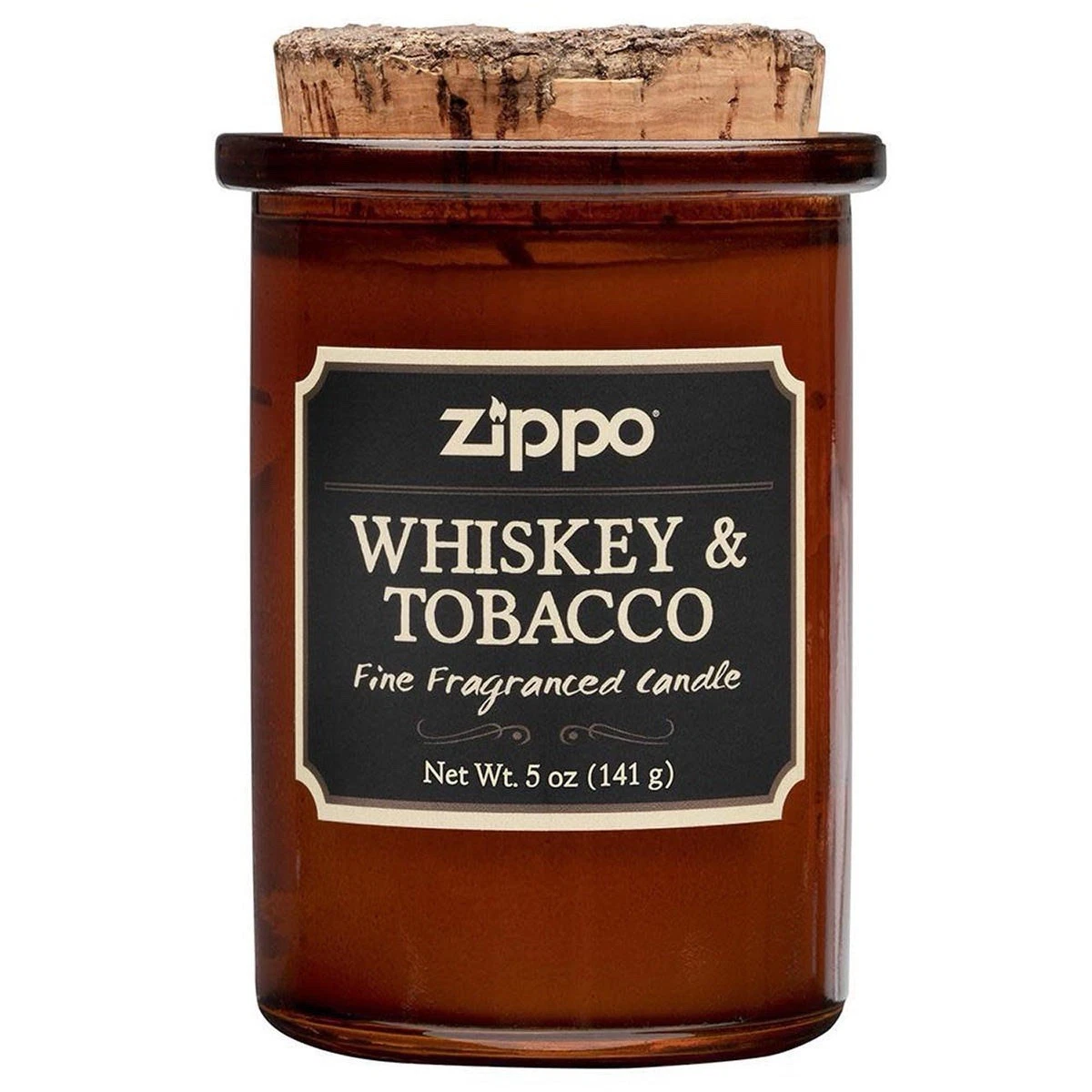 Zippo Spirit Candle Whiskey & Tobacco Scent, 70006, (5 oz. jar, Poured in USA)
