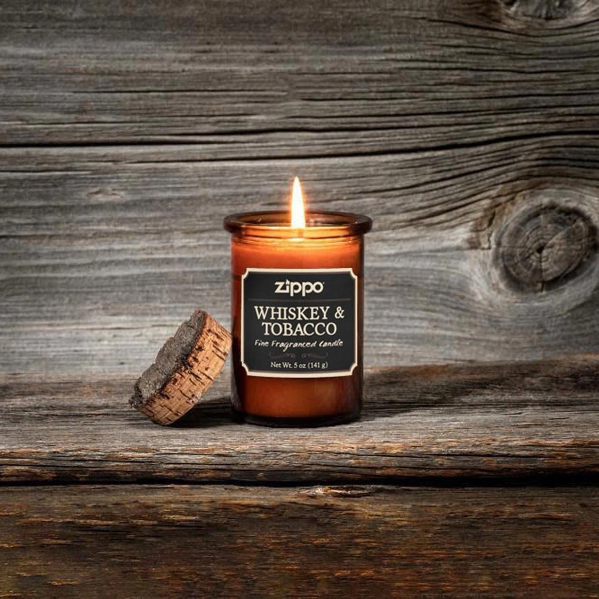 Zippo Spirit Candle Whiskey & Tobacco Scent, 70006, (5 oz. jar, Poured in USA)