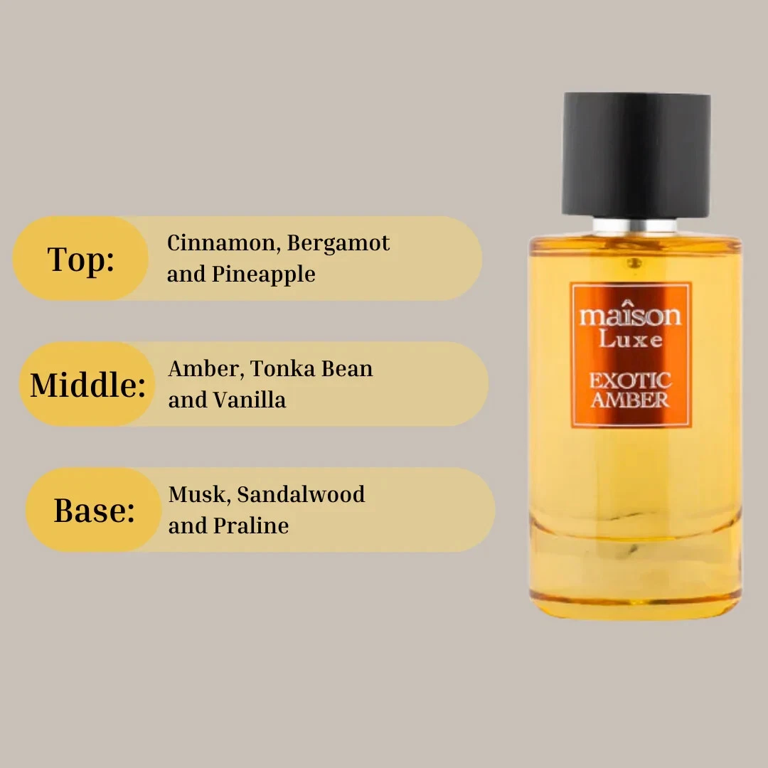 MAISON LUXE EXOTIC AMBER Eau De Parfum Spray 110ML (3.8 OZ)