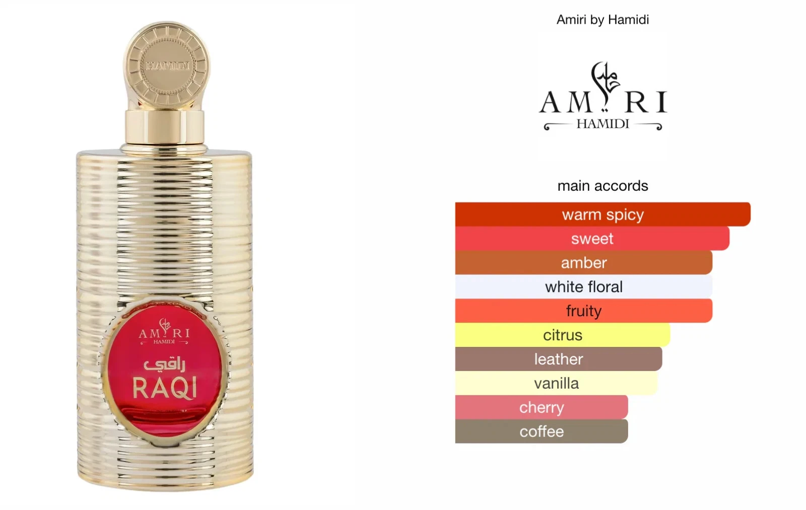 HAMIDI Amiri Raqi 3.4 Edp Spray