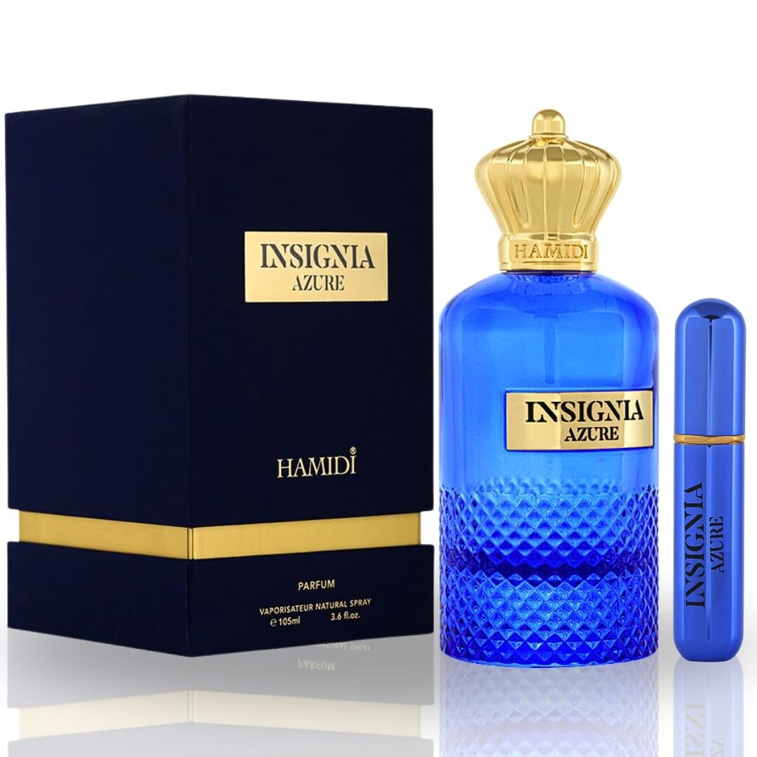 INSIGNIA AZURE EDP Spray 105ML (3.5 OZ) By Hamidi | A Long Lasting & Refreshing