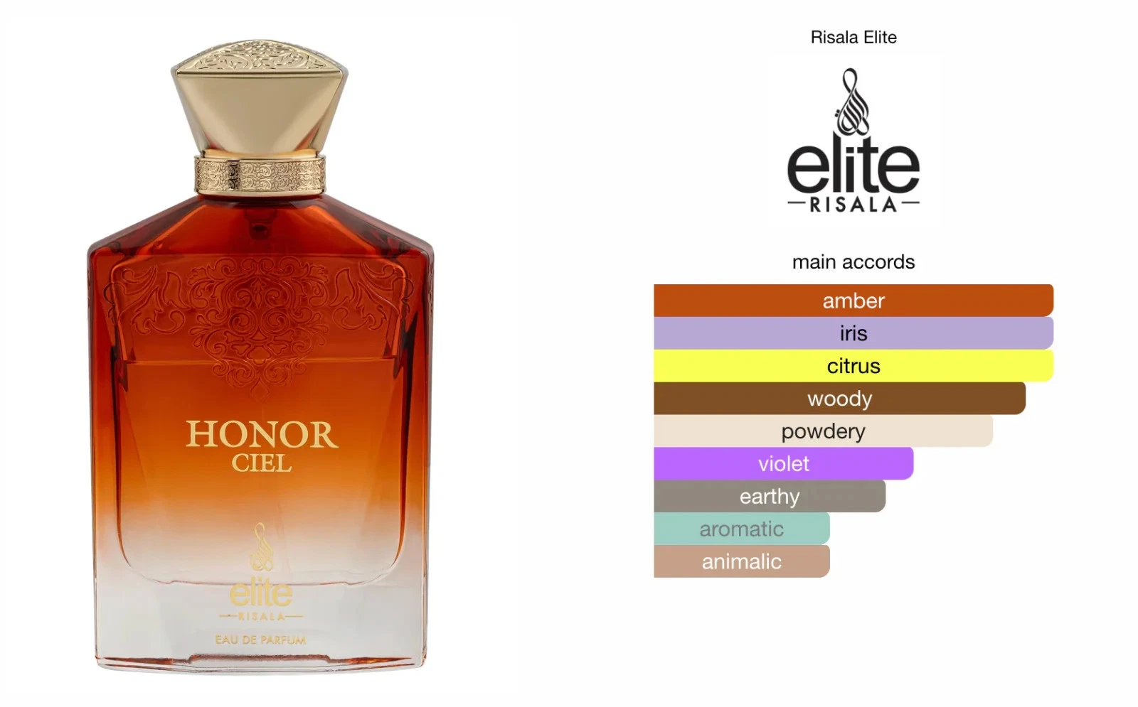 Risala unisex Elite Honor Ciel EDP Spray 3.4 oz