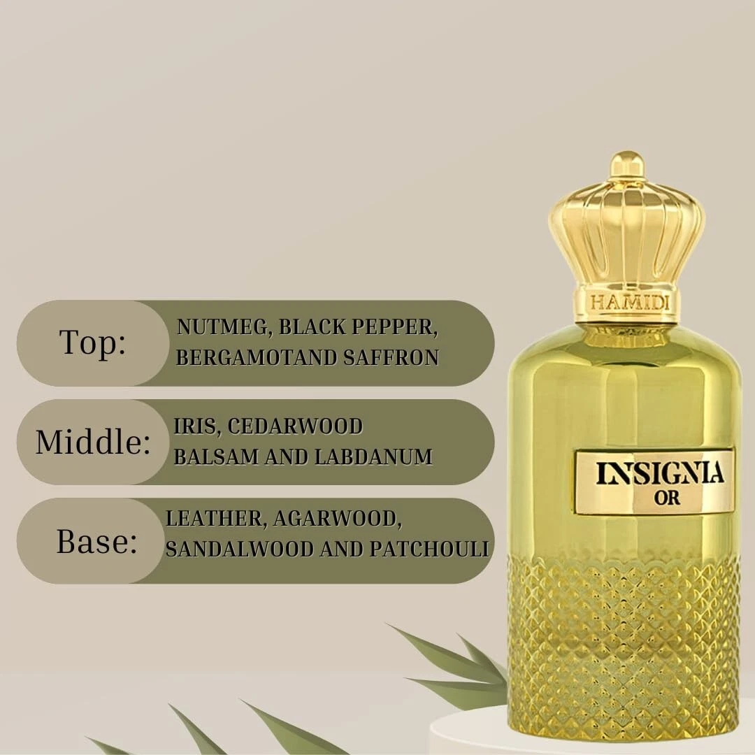 INSIGNIA OR EDP Spray 105ML (3.5 OZ) By Hamidi | Indulge In The Radiance Of Gold