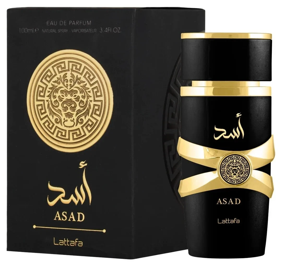 Lattafa Perfumes Asad for Unisex Eau de Parfum Spray, 3.4 Ounce perfume for men