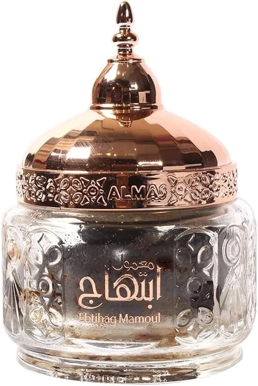 Almas Perfumes Mamoul Ebtihag - 75G of Positive Vibes Arabic