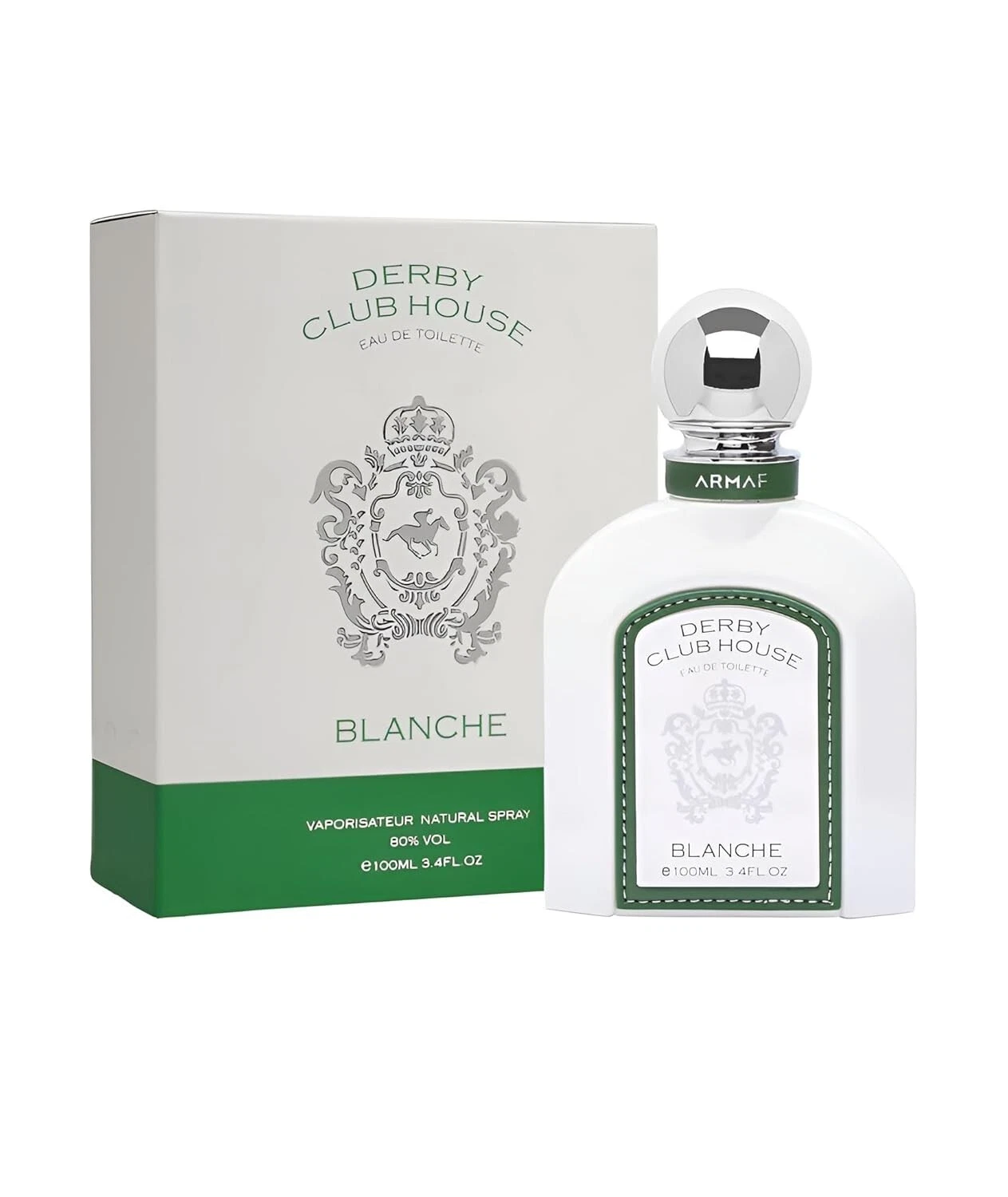 Derby Club House Blanche by Armaf 3.4 oz EDT Cologne for Men New in Box