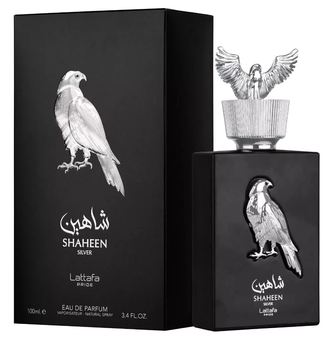 Lattafa Pride Shaheen Silver Eau De Parfum For Unisex 100% Authentic - 100 ml