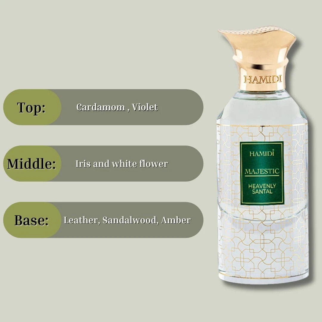 MAJESTIC HEAVENLY SANTAL EDP Spray 85ML (2.8 OZ) By Hamidi | A Delicate Floral W