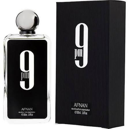 Afnan 9 PM Eau De Parfum EDP Spray for Men 3.4 oz / 100ml New In Box Long Lastin