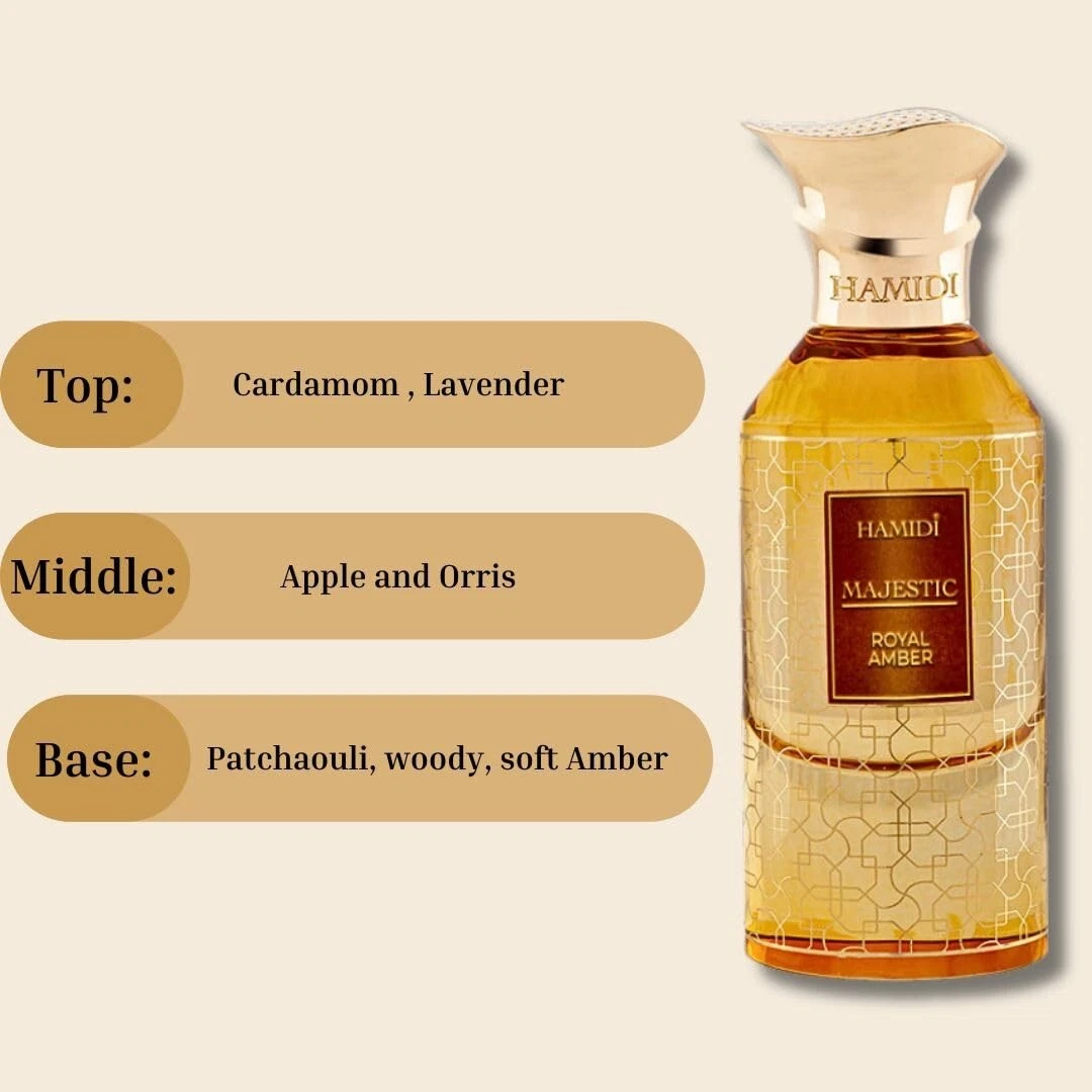 Hamidi MAJESTIC ROYAL AMBER 85ML (2.8 OZ