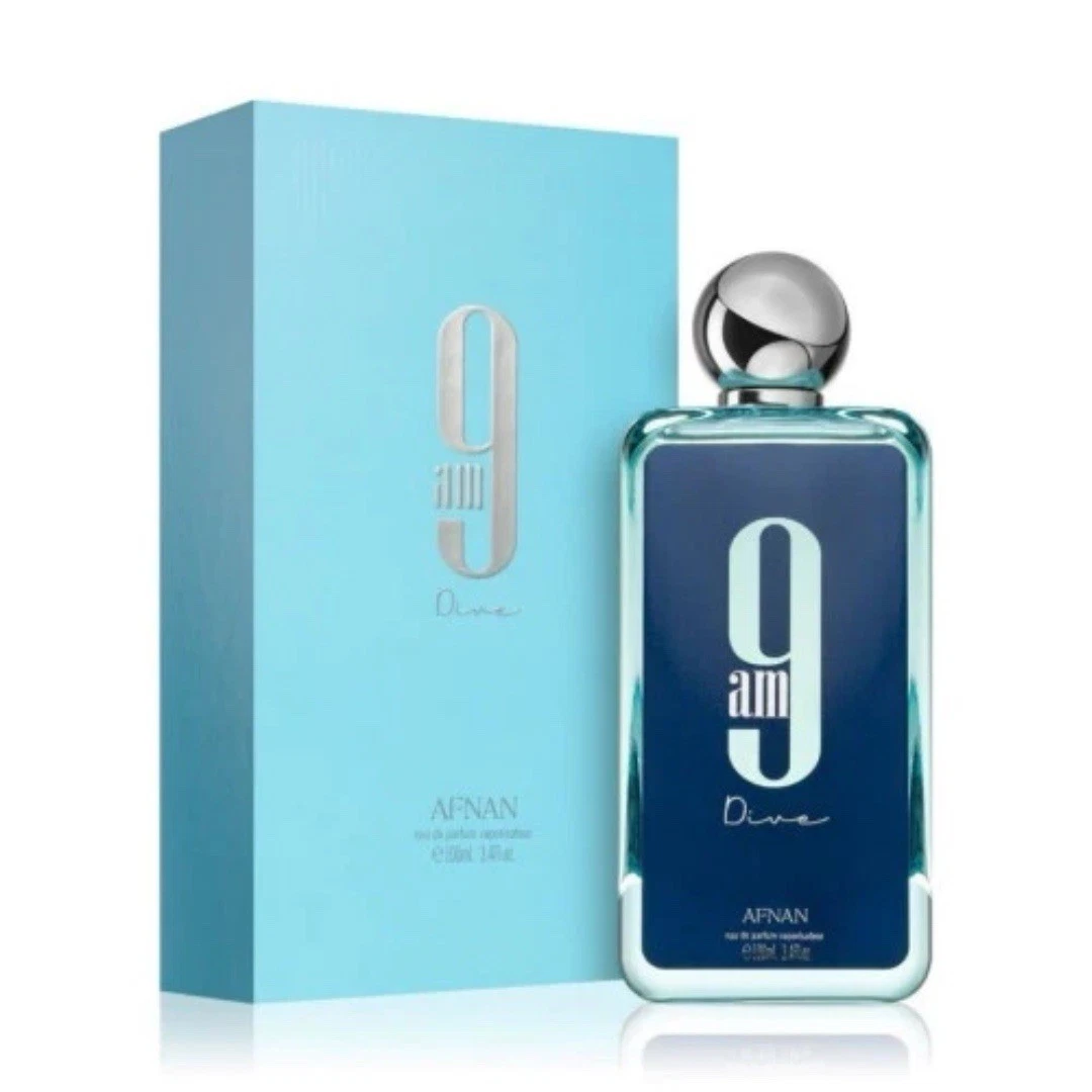 9 am Dive by Afnan 3.4 oz EDP Cologne Perfume Unisex