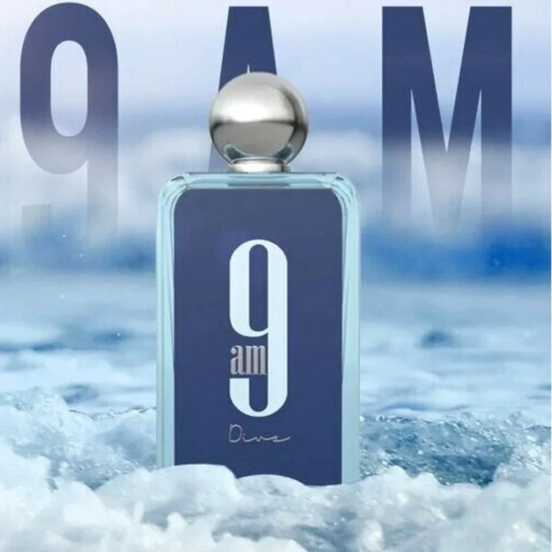 9 am Dive by Afnan 3.4 oz EDP Cologne Perfume Unisex