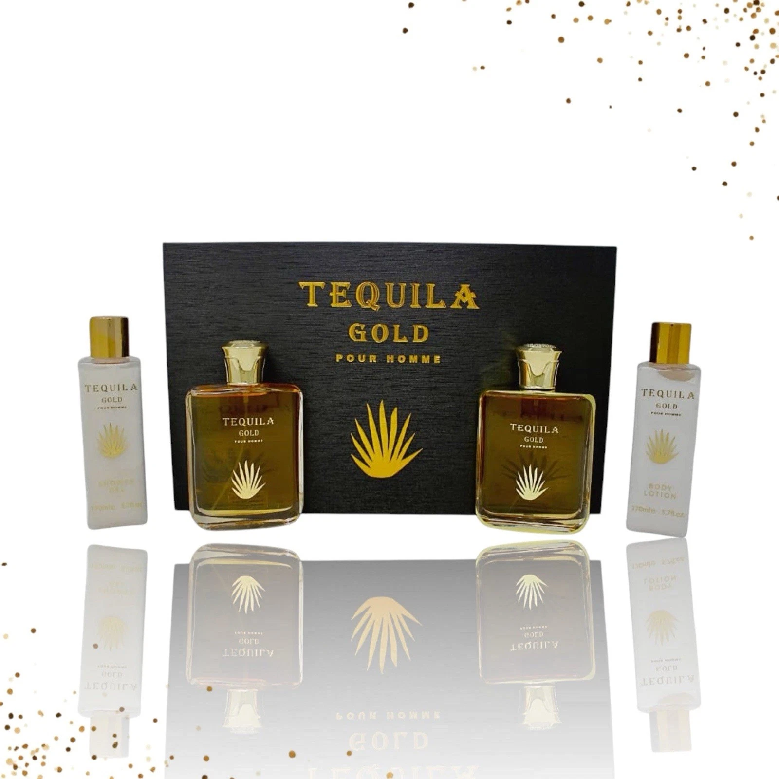 Tequila Gold Pour Homme By Tequila 3.4oz Eau De Parfum4pc Gift Set AUTHENTIC