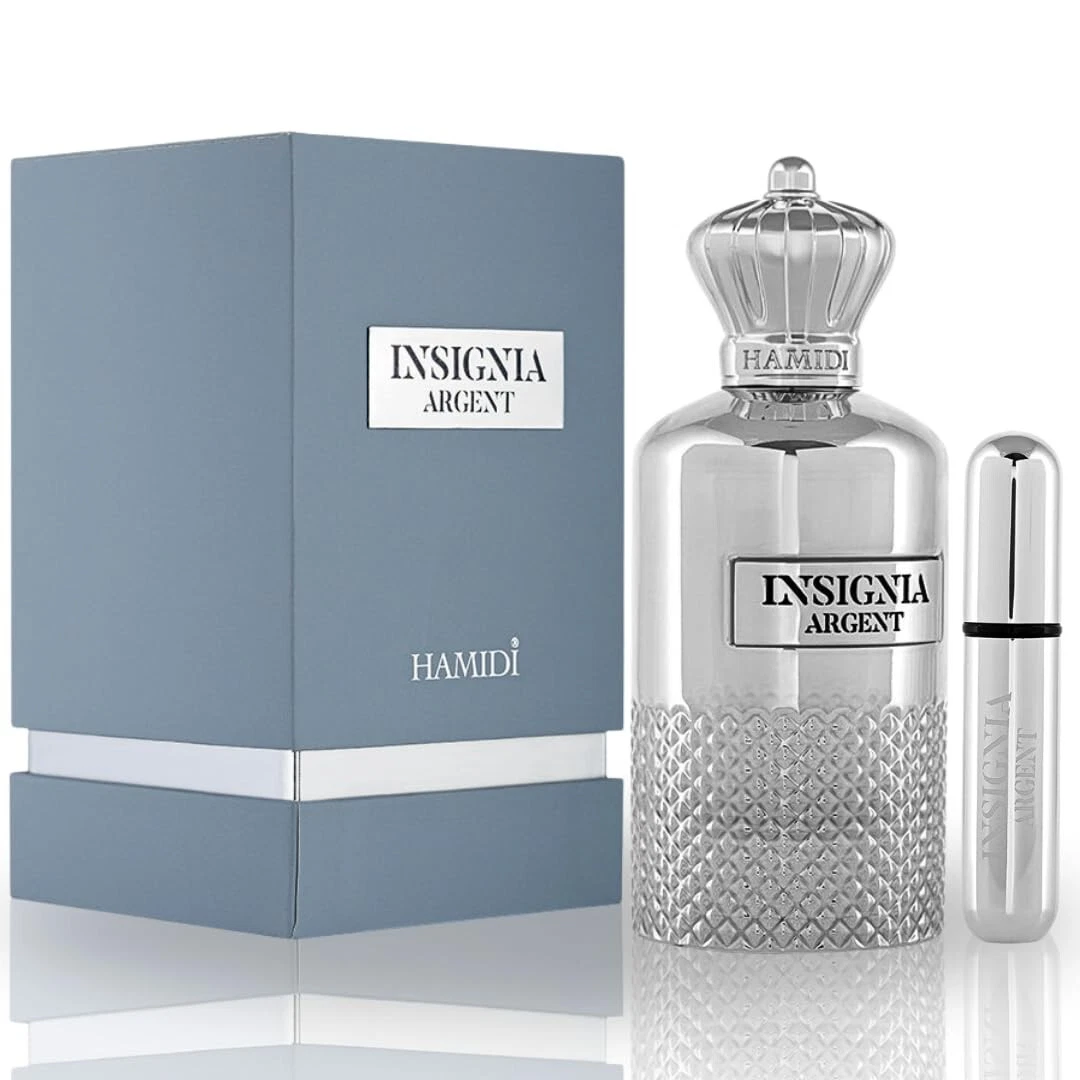 INSIGNIA ARGENT EDP Spray 105ML (3.5 OZ) By Hamidi | Illuminate Your Senses With