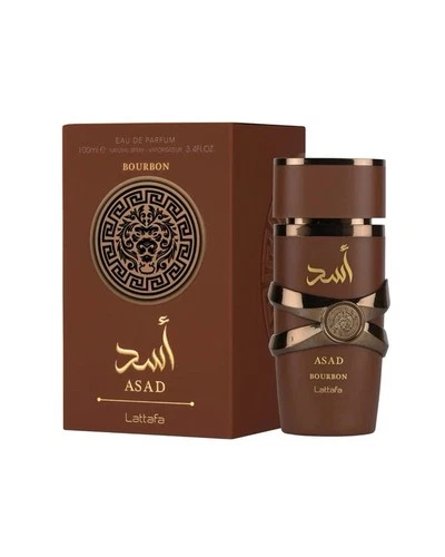 Lattafa Asad Bourbon by Lattafa Eau De Parfum Spray 3.4 oz For Men
